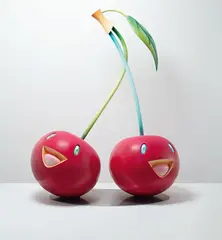 Takashi Murakami, Cherries, 2005, FRP, steel, acrylic and urethane paint