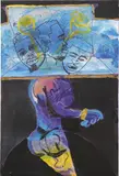 Jonathan Lyndon Chase, Hacate, 2017, glitter, acrylic, marker and graphite on canvas