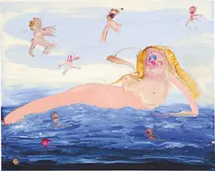 Genieve Figgis, Birth of Venus (After Alexandre Cabanel), 2018, acrylic on canvas