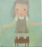 Untitled by Yoshitomo Nara & Hiroshi Sugito, 2004, acrylic on canvas, offered Nov 2019