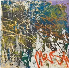 Reason Random Season by José Parla, 2019, acrylic, oil, collage and plaster on canvas, sold Nov 2019