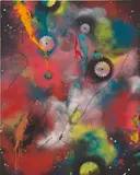 Futura 2000, THEY SAW US, 2019, spray paint and acrylic on canvas
