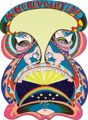 Erik Parker, Mind Revolution, 2005, silkscreen on paper