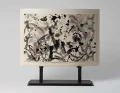 Stèle No.4 (Stone No.4) by Zao Wou-ki, 2007, colour glazed ceramic sculpture, sold Nov 2019