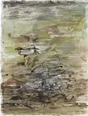 Zao Wou-ki, Composition, 1961, watercolour on paper