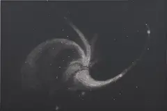 Ni Youyu, Dust (Whirlpool Nebula) with photograph, 2017, mixed media