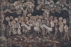 Widayat, Pergi ke Pasar (Trip to the Market), 1991, oil on canvas