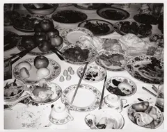Restaurant Table by Andy Warhol, 1982, gelatin silver print, sold Nov 2019