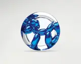 Jeff Koons, Balloon Dog (Blue), 2002, porcelain with metallic finish