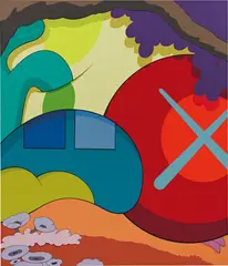 YOU SHOULD KNOW I KNOW by Kaws, 2015, screenprint, sold Nov 2019