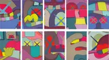 Kaws, Ten Works: UPS AND DOWNS, 2013, screenprints