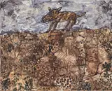 Jean Dubuffet, Le Chien Rôdeur, 1955, oil on canvas