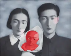 Zhang Xiaogang, Bloodline: Big Family No.9, 1996, oil on canvas