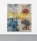 Oscar Murillo, Untitled, 2012, oil, oil stick, graphite and dirt on canvas