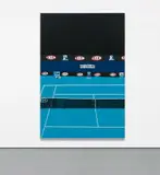 Jonas Wood, Australian Open Two, 2012, oil and acrylic on linen