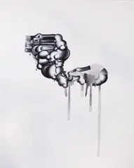 Waiting Game by Tomoo Gokita, 2007, acrylic and gouache on canvas, sold Nov 2018