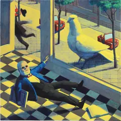Liu Ye, Big Pigeon, 1995, acrylic and oil on canvas