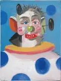 Son of Bozo by George Condo, 2008-09, oil on linen, sold Nov 2018