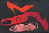Shoes by Andy Warhol, 1980, screenprint with diamond dust, sold Nov 2018