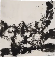 Untitled by Zao Wou-ki, 1995, ink on paper, sold Nov 2018
