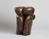 Wang Keping, Kissing Couple, 2000, maple wood