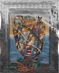 Untitled by Jigger Cruz, 2014, oil on canvas, sold Nov 2018