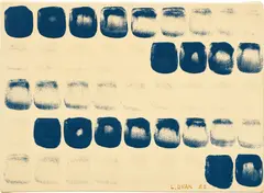 Lee Ufan, From Point No. 800115, 1980, mineral pigment on canvas