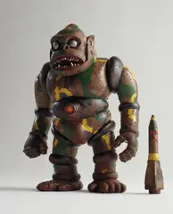HxS, Mecha Gorilla Ju, 2018, painted soft vinyl