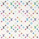 Louis Vuitton Monogram Multicolore - White by Takashi Murakami, 2007, screenprint canvas on chassis, sold Nov 2018
