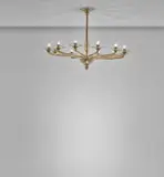 Twelve-armed chandelier by Vittorio Zecchin, 1921-1925, coloured glass, glass, aluminium, nickel-plated brass, brass, offered Nov 2018
