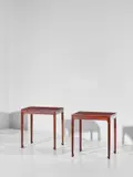 Ole Wanscher, Pair of side tables, circa 1957, Brazilian rosewood-veneered wood, Brazilian rosewood