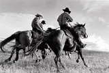Laura Wilson, Hutterite Cowboys Galloping, Surprise Creek Colony Stanford, Montana, July 12, 1996, Gelatin silver print