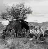 Laura Wilson, Palmilleros (Grass Cutters), Arizona/Sonora Border, June 30, 2000, Gelatin silver print