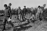 Laura Wilson, Border Patrol Arresting Undocumented Immigrants, Zapata County, Texas, May 11, 1994, Gelatin silver print