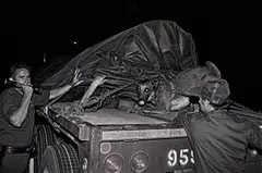 Undocumented Immigrant Found by Border Patrol, Laredo, Texas, May 14 by Laura Wilson, 1994, Gelatin silver print, offered Feb 2017