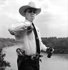Doyle Holdridge, Texas Ranger, The Rio Grande Webb County, Texas, May 14 by Laura Wilson, 1994, Gelatin silver print, offered Feb 2017