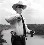Doyle Holdridge, Texas Ranger, The Rio Grande Webb County, Texas, May 14 by Laura Wilson, 1994, Gelatin silver print, offered Feb 2017