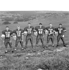 Mullin Bulldogs Starting Six, Democrat, Texas, September 16 by Laura Wilson, 1995, Gelatin silver print, offered Feb 2017