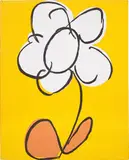 Andy Warhol, Flower, 1985, synthetic polymer and silkscreen ink on canvas