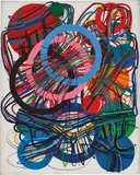 Atsuko Tanaka, 83D, 1983, synthetic polymer paint on canvas