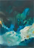 Alentours Verdoyants II by Chu Teh-chun, 1988, oil on canvas, sold May 2017