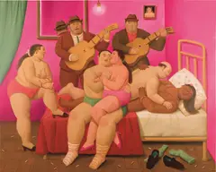 Fernando Botero, Fin de Fiesta, 2009, oil on canvas