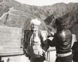Andy Warhol at the Great Wall by Andy Warhol, 1982, Gelatin silver print, sold May 2017