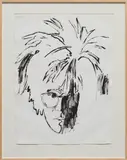 Self-Portrait by Andy Warhol, 1986, acrylic on paper, sold Nov 2017