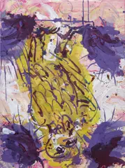 Hinterglasvogel by Georg Baselitz, 1997, oil on canvas, sold Nov 2017