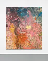Shôzô Shimamoto, Palazzo Ducale 33, 2008, enamel and broken glass on canvas