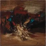 No.111 by Chu Teh-chun, 1962, oil on canvas, offered Nov 2017