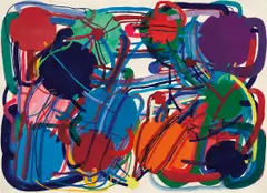 Atsuko Tanaka, Untitled, 1975, gouache on paper
