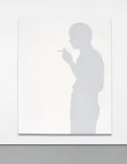 Shadow (No. 1445) by Jirō Takamatsu, 1997, acrylic on canvas, sold Nov 2017
