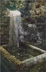 Meteoric Water by Yuan Yuan, 2011, acrylic on canvas, sold Nov 2016